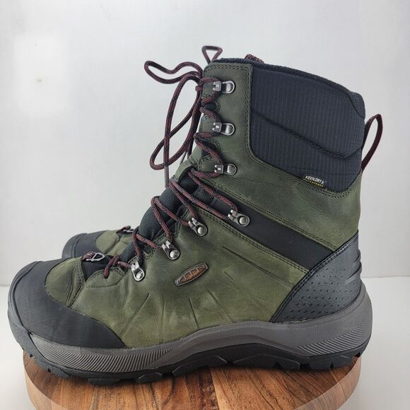 Keen Mens Size 14 Green Revel IV High Polar Waterproof Hiking Boots - Picture 1 of 11
